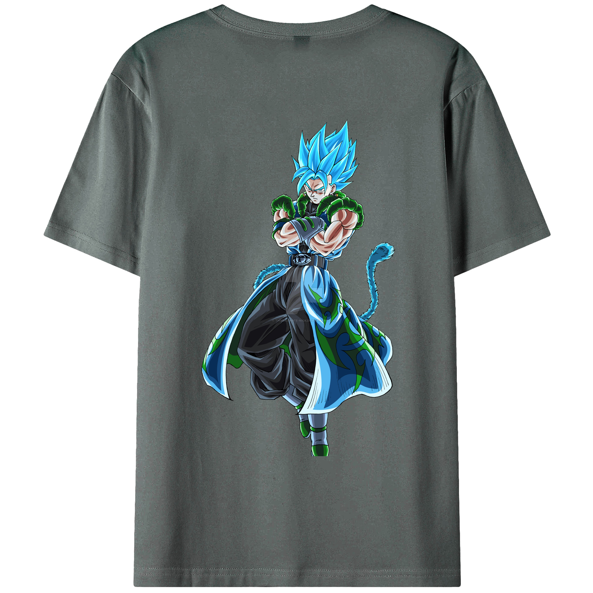 （画像用） ドラゴンボール ベジット DRAGON BALL Vegetto 綿100％ メンズ半袖Tシャツ（バックプリント） 通気性